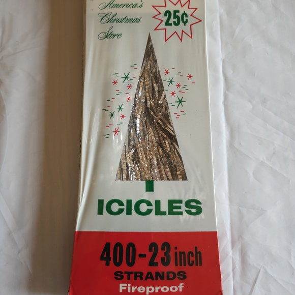 Vintage Woolworth Christmas Tree Icicles New Old Stock Sealed - Picture 1 of 4